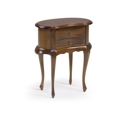 Table de chevet 2 tiroirs bronze - HELVINIA DECORATION D’AUTREFOIS