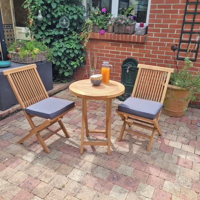 Salon de jardin en teck massif Lisbonne, 2 places TECK ATTITUDE