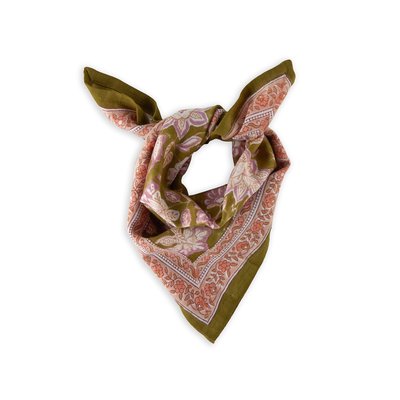 Petit Foulard en coton imprimé MATIRA BINDI ATELIER