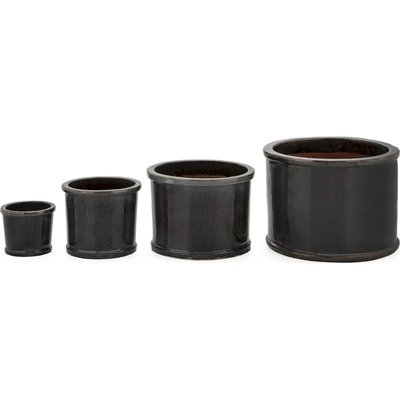 Cache pot en grès  déchu effet contemporain et drainage optimal RECOLLECTION