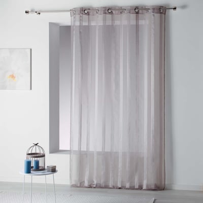 Rideau voile rayures Collection Bandas Jacquard EDEN