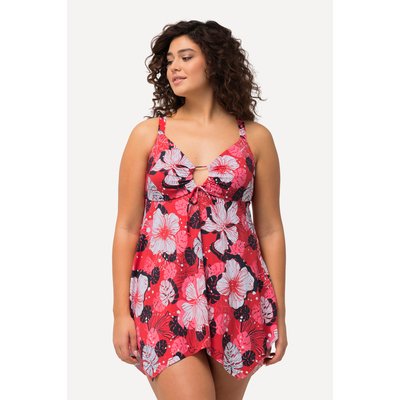 Robe de bain à fleurs, bonnets souples ULLA POPKEN