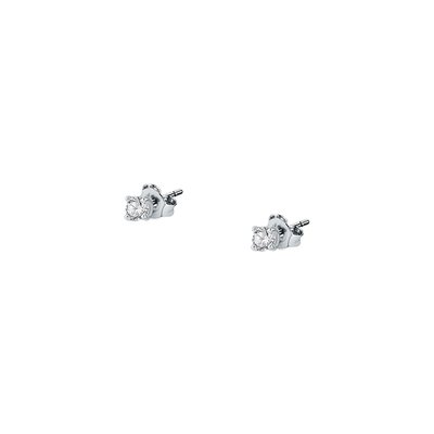 Puces en argent 925 et oxyde de zirconium CLEOR