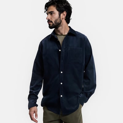 Regular Fit Long Sleeve Button-Down Collar Shirt LA REDOUTE COLLECTIONS
