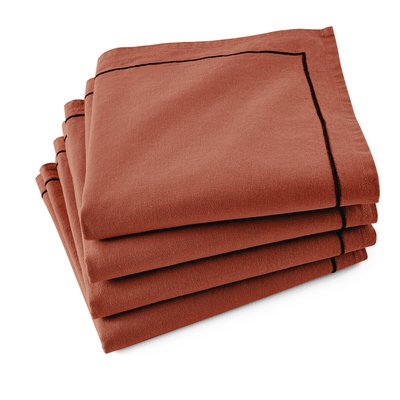 Serviettes de table lin/coton lavé Métis Bourdon LA REDOUTE INTERIEURS