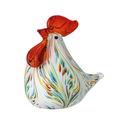 Sculpture décorative verre poule  Livie BLOOMINGVILLE