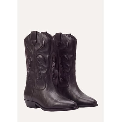 Bottines en cuir style western LA FEE MARABOUTEE