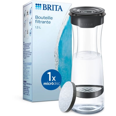 Gourde filtrante Fill & Serve gris foncé + 1 filtre à eau MicroDisc BRITA