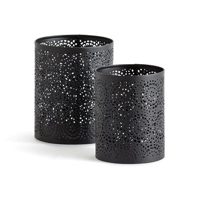 Set of 2 Plinia Perforated Metal Tealight Holders LA REDOUTE INTERIEURS