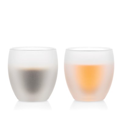 Bodum 0.25 L Blanc cassé PAVINA 2 verres à double paroi recouverts de silicone 0.25 l BODUM