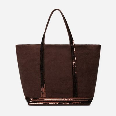 Shopper Gr. M, Leinen mit Pailletten VANESSA BRUNO