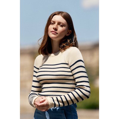 Pull à rayures col rond, MANEL LA PETITE ETOILE