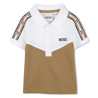 Polo à tresses sur les manches BOSS KIDSWEAR