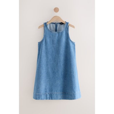 Robe courte en denim 100 % coton à col nageur NEXT