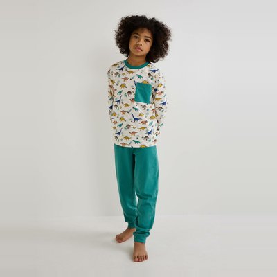 Pyjama manches longues imprimé en jersey coton BIO GOTS MONOPRIX