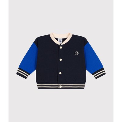 Cotton Fleece Bomber Jacket PETIT BATEAU