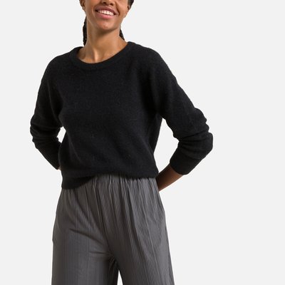 Kurzer Feinstrickpullover, runder Ausschnitt SAMSOE AND SAMSOE