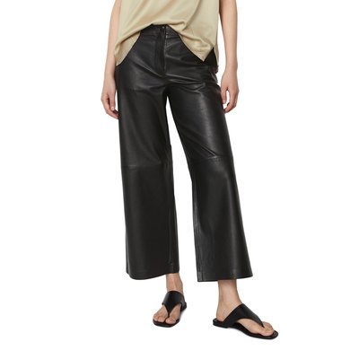 Culotte en cuir large en cuir d'agneau souple MARC O'POLO