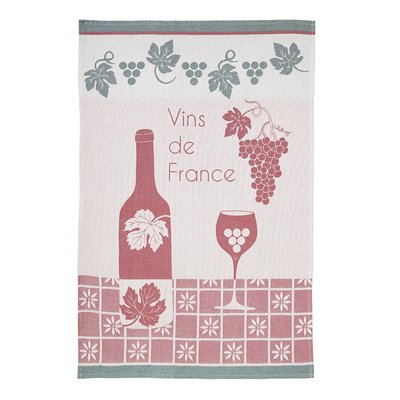 Torchon imprimé en jacquard de coton, COTE CAVE COUCKE