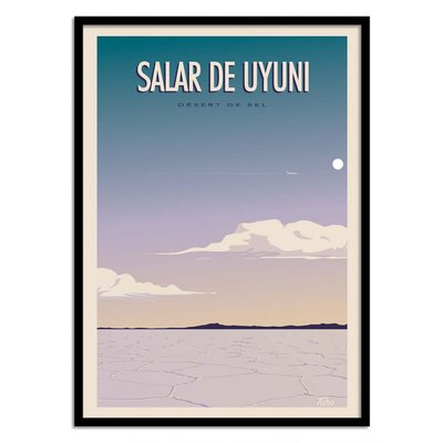 Affiche d’art 50 x 70 cm - Salar de Uyuni - Turo WALL EDITIONS