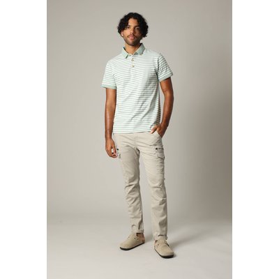 Polo homme coton coupe standard et manches courtes à rayures MAUPITI DEELUXE