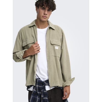 Veste en velours, zippée ONLY & SONS
