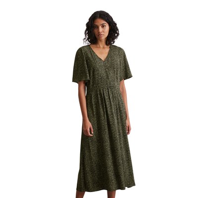 Robe à taille élastique flare en sergé de viscose fluide MARC O'POLO