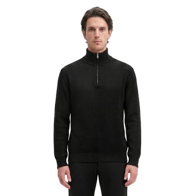 Pull à col roulé en maille, coupe classique en mélange de coton bio et de laine vierge MARC O'POLO