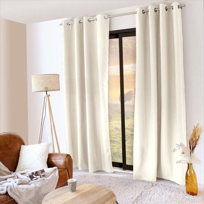 Rideau occultant  Thermique verso polaire naturel DECORATIE