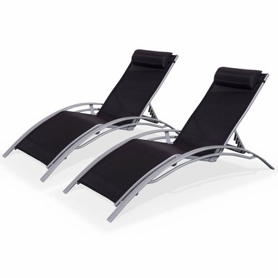 Bain de soleil aluminium multi positions (lot de 2) LOUISA X2 SWEEEK