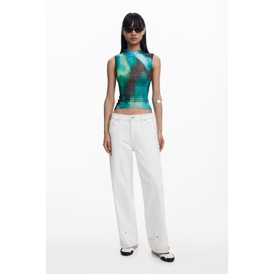 Desigual - T-shirt en tulle dégradé DESIGUAL