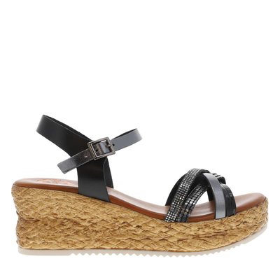 Sandales compensés cuir PORRONET
