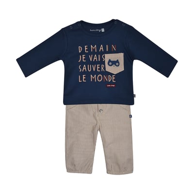 Tee shirt pantalon bebe franck SUCRE D'ORGE