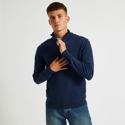 Pull Col Camionneur, Laine Et Cachemire, Certifié Oekotex MONOPRIX