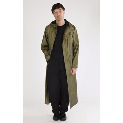 Veste imperméable longue à capuche RAINS