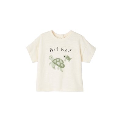 T-shirt à motif en coton bio manches courtes VERTBAUDET