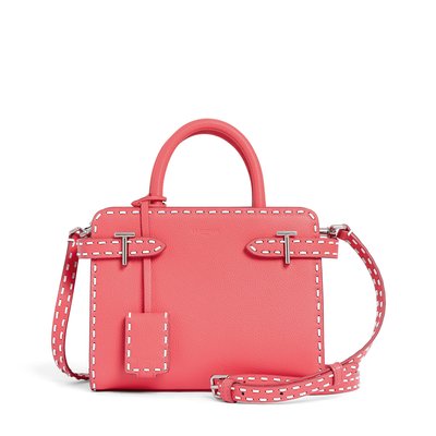 Petit sac à main Emilie en cuir grainé et lisse LE TANNEUR