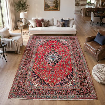 Tapis d'orient au motif oriental authentique, noué main, ARDAKAN 4 UN AMOUR DE TAPIS