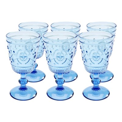 Lot de 6 verres à vin, GREECE KARE DESIGN