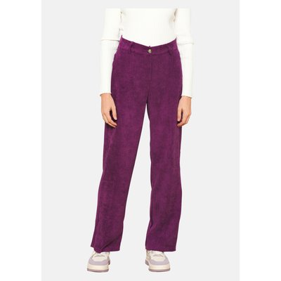 Pantalon velours violet femme La Redoute