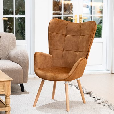 Fauteuil relax fauteuil confortable en velours scandinave,BOGDAN MEUBLES COSY