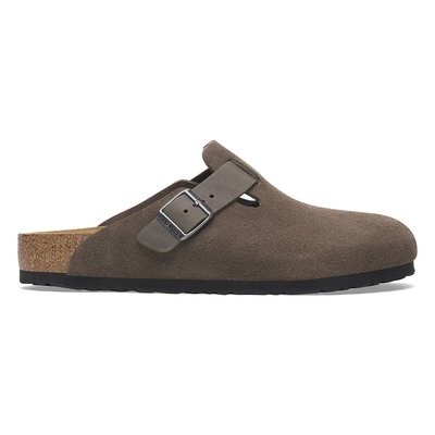 Sabots en cuir suédé Boston BIRKENSTOCK