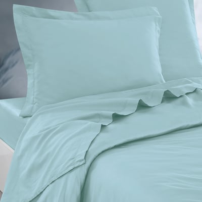 Parure drap plat + 2 taies 50x70 cm SOFT PERCALE SENSEI MAISON