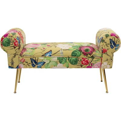 Banc 1 place imprimé fleurs, FLOWER FEVER KARE DESIGN