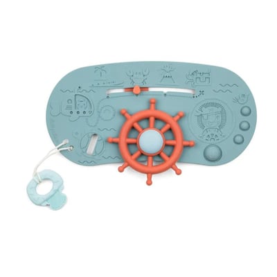 Panneau d'activités pour le bain Bateau pirate LILLIPUTIENS