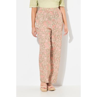 Pantalon Rose à jambe large. Taille ULLA POPKEN