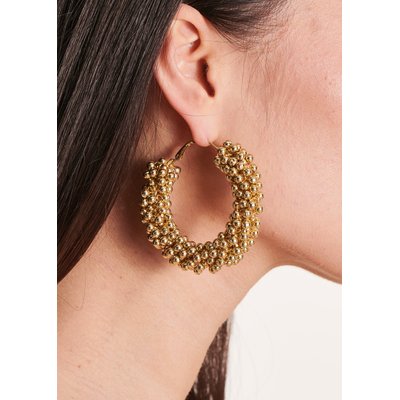 Boucles d'oreilles longues dorées LA FEE MARABOUTEE