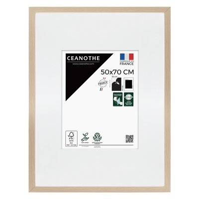 Cadre Photo Avec Passe-partout 50x70 Cm Résine Recyclée WILD CEANOTHE