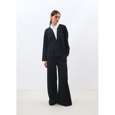 Sweat manches longues col chemise HUMILITY