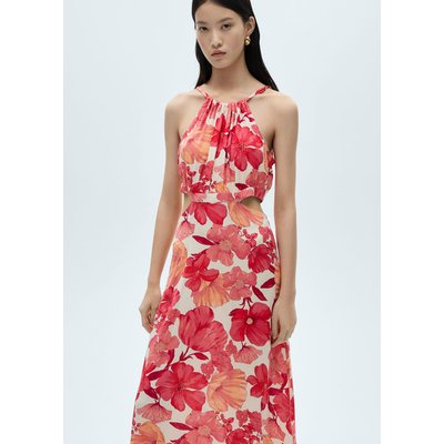 Robe fleurs ouvertures MANGO